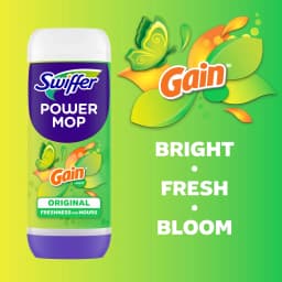 Swiffer Power Mop Floor Cleaner Solution with Gain Scent, 25.3 fl oz - Thumbnail 7