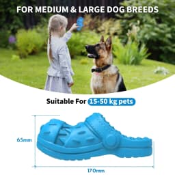 PcEoTllar Juguetes para Perros para Masticadores Agresivos de Raza Grande, Juguetes para Masticar para Perros con Forma de Pantufla y Sonido para - Thumbnail 6