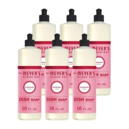 Mrs. Meyer's Clean Day Liquid Dish Soap, Peppermint Scent, 16 Fluid Ounce, 6 Count - Thumbnail 1