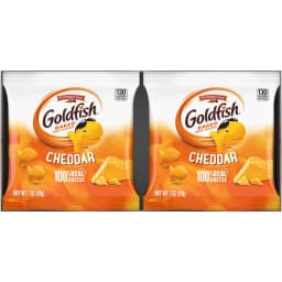 Goldfish Cheddar Cheese Crackers, Snack Packs, 1 oz, 12 Count Multi-Pack Tray - Thumbnail 9