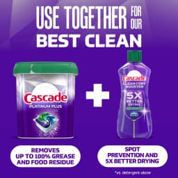 Cascade Platinum Plus, Dishwasher Pods, Fresh, 57 Count - Thumbnail 8
