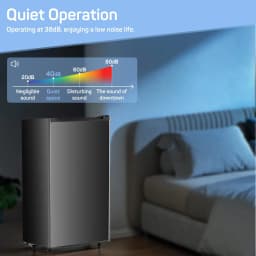 Nextay Mini Fridge for Bedroom 3.2 Cu.Ft Small Refrigerator with Freezer for Dorm Office,Black - Thumbnail 4