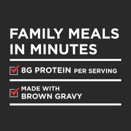 Banquet Family Size Salisbury Steaks and Brown Gravy, 8g Protein per Serving, Frozen Meal, 27 oz - Thumbnail 3