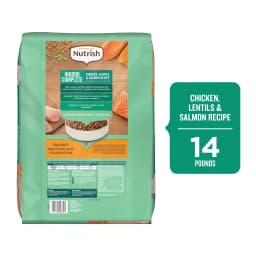 Rachael Ray Nutrish Indoor Complete Chicken, Lentils & Salmon Dry Cat Food, 14 lb Bag - Thumbnail 3