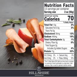 Hillshire Reserve Applewood Smoked Ham, All Natural Lunch Meat, 7 oz - Thumbnail 8
