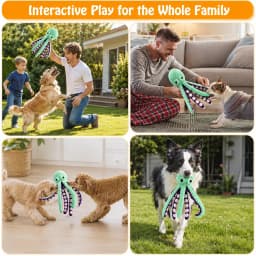 COUTEER Large Squeaky Dog Toys Plush Dog Chew Toys with Soft Fabric for Small, Medium, and Large Dogs Daily Companionship Training Reward Gift - Thumbnail 4