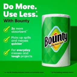 Bounty Paper Towels Select-A-Size White, 12 Double Rolls, 82 Sheets per Roll - Thumbnail 2