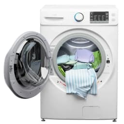 KoolMore 4.5 cu. ft. Large Capacity Stackable Front Load Washing Machine in White - Thumbnail 1