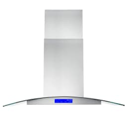 Cosmo 4 Piece Kitchen Appliance Packages with 36" Freestanding 220/240V Dual Fuel Range 36" Island Range Hood 24" Built-in Integrated Dishwasher - Thumbnail 6
