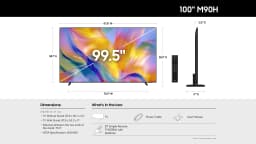 Samsung 100" Class M90H Series Mini LED 4K UHD AI Smart Tizen TV 2026 - UN100M90HAFXZA - Thumbnail 10