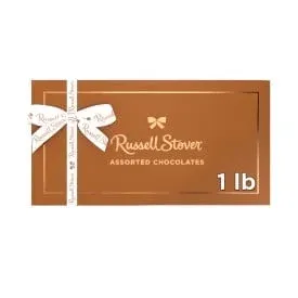 RUSSELL STOVER Assorted Milk & Dark Chocolate Gift Box, 16 oz. (≈ 28 pieces)