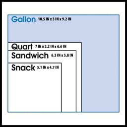 Great Value Gallon Freezer Slider Zipper Bags, 60 Count - Thumbnail 2