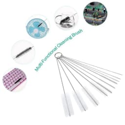 "Long Straw Brush, Nylon Pipe Tube Cleaning Brush, 10 Different Diameters, Straw Cleaner Brush set of 10 for Drinking Straws, Bottles, Keyboards - Thumbnail 5