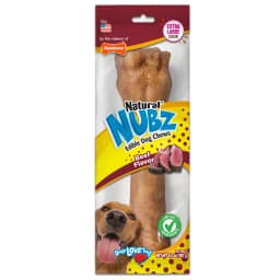 Nylabone Nubz Natural Dog Treats for Large Dogs, Beef Flavor Dog Bones, X-Large - 50+ lbs., 6.7 oz Pack, 1 Count - Thumbnail 1