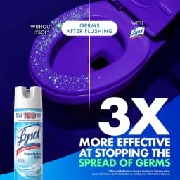 Lysol Disinfectant Spray, Sanitizing and Antibacterial Spray, Deodorizer, Crisp Linen, 19 oz - Thumbnail 3