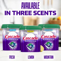 Cascade Platinum Plus, Dishwasher Pods, Fresh, 57 Count - Thumbnail 7
