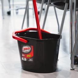 Libman High Power Utility Bucket 3.5 Gallon Black Polypropylene with Ergonomic Handle - Thumbnail 4
