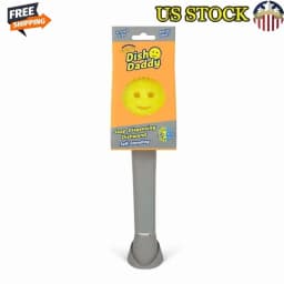 Dish Wand Soap Dispensing Brush Texture Changing Sponge Scrubbing Head Stand New - Thumbnail 1