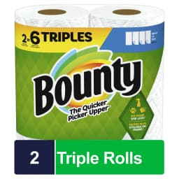 Bounty Paper Towels Select-a-Size, 2 Triple Rolls - Thumbnail 1
