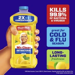 (6 pack) Mr. Clean All Purpose Cleaner, Floor Cleaner for Mopping, Cleaning Liquid, Lemon, Anti-Bacterial, 23 fl oz - Thumbnail 3