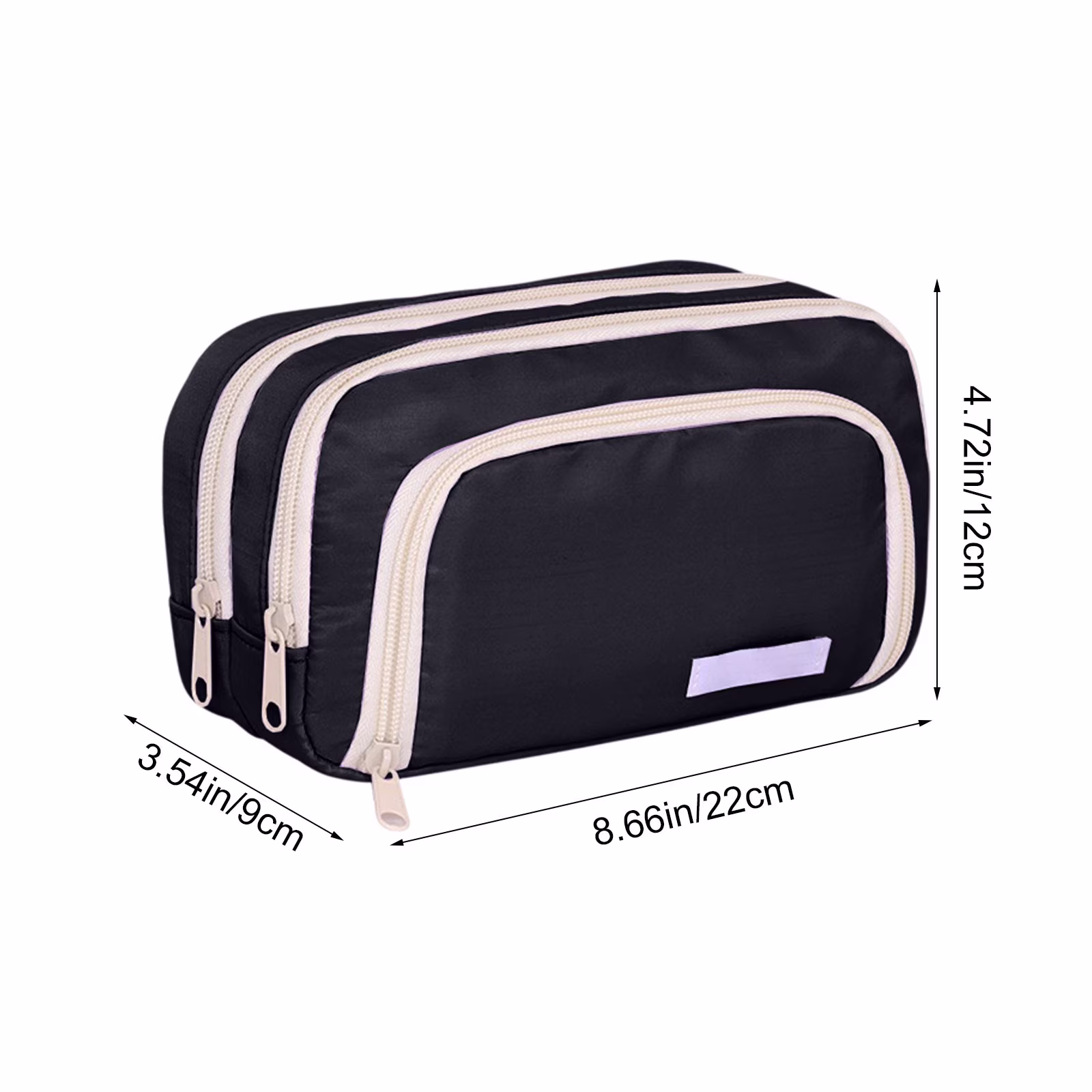 Pencil Case Large Capacity Zipper Pencil Pouch for Office School Supplies - Thumbnail 3