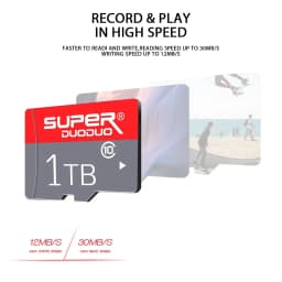 1T Micro Secure Digital Flash Memory Card, UHS-I, C10, U3, V30, 4K, Large Capacity Full HD Memory Card Suitable For Smartphones, Cameras, Computers - Thumbnail 3