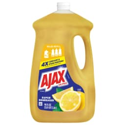 Ajax Ultra Liquid Dish Soap, Super Degreaser, Mess-Free, Easy-Flip Cap, Lemon Scent, 90 fl oz - Thumbnail 11