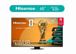 Hisense 65" Class U8 Series Mini-LED QLED 4K UHD Google Smart TV, 5000 Nits, 165Hz Game Mode Ultra - Thumbnail 1