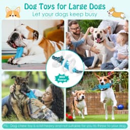 Dog Chew Toys for Aggressive Chewers Tough Indestructible Dog Toys for Large, Medium,Small Breed to Keep Them Busy - Thumbnail 8