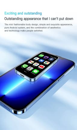 SOYES XS15 Android 8.1 2GB RAM 16GB ROM Ultra-thin 3 Inch Dual SIM Smart Phone, Blue - Thumbnail 7