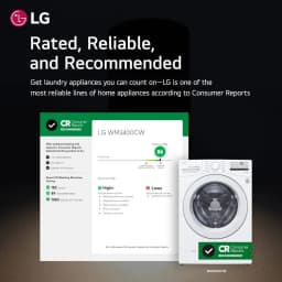 LG WM3400CW 4.5 Cu. ft. White Electric Front Load Washer - Thumbnail 3