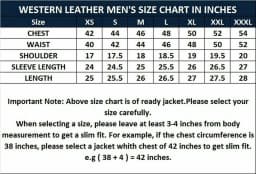Noora Leather Jacket Men's Genuine Stylish & Fashionable Black Smart Fit NI-59 - Thumbnail 4