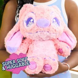 Disney Stitch 14-inch Feeling Rosy Large Angel Plush Toy, Soft Plush with Rosette Fabric, Ages 3 - Thumbnail 2