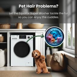 Equator 1.9 Cu. Ft. Super Washer, 18 lb, Pet Cycle, White, 110V - Thumbnail 4