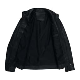 Miqool Men's Stand Collar Leather Motorcycle Jacket Zip Up Vintage Lightweight Faux Leather Biker Coat Long Sleeve Outerwear with Multi Pocket S-3XL - Thumbnail 7