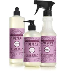 Mrs. Meyer's Peony Kitchen Set, Dish Soap, Hand Soap, and Multi-Surface Cleaner, Peony, 1 CT - Thumbnail 2