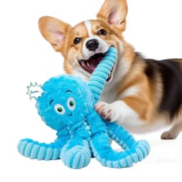 Xekoro Squeaky Dog Toys for Aggressive Chewers, Octopus-Tug of War Dog Toys for Large Breed Tough Interactive Stuffed Dog Chew Toys for Puppies Small - Thumbnail 8