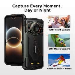 DOOGEE Fire 7 Ultra 5G Rugged Cell Phone,13000mAh Battery/33W Fast Charge,32GB+256GB(2TB TF),6.6"HD+90Hz,IP68/IP69K,125dB Speaker,Nfc,Dual Sim - Thumbnail 7