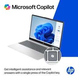 HP 15.6 inch HD Windows Laptop AI Intel Core Ultra 5 225U 8GB 512GB SSD Natural Silver - Thumbnail 16
