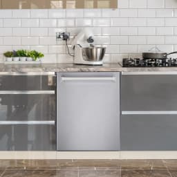 Cosmo 3 Piece Kitchen Appliance Package with 36" Freestanding Dual Fuel Range Kitchen Stove 24" Built-in Fully Integrated Dishwasher & French Door - Thumbnail 9