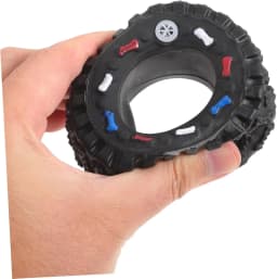 Indestructible Tire Dog Toys for Aggressive Chewers, Heavy Duty Durable Rubber Chew Toy for Large Breed Dogs, Long Lasting Teething Training Toy - Thumbnail 1