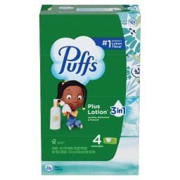 (6 pack) Puffs Plus Lotion Facial Tissues, 4 Family Boxes, 124 tissues per box - Thumbnail 11