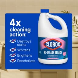 Clorox No Splash Bleach, Morning Bloom, 77 fl oz - Thumbnail 8