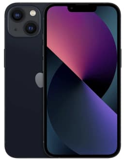 Restored AT&T Apple iPhone 13, 128 GB, Midnight - Prepaid Smartphone [Locked to AT&T] - Thumbnail 1
