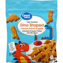 Great Value Dino Shaped Chicken Breast Nuggets, 29 oz (Frozen) - Thumbnail 1