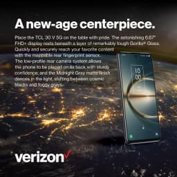 Verizon TCL 30 V 5G, 128 GB, Black- Prepaid Smartphone [Locked to Verizon Prepaid] - Thumbnail 4