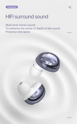 Cross border wireless M32 low latency bass sports dual ear mini sports earplugs tws Bluetooth 5.1 earphones - Thumbnail 7