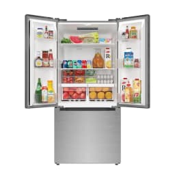 18.5 cu. ft. Stainless-Steel French Door Refrigerator in Silver, Auto Defrost, Energy Star, Digital Temperature Control - Thumbnail 2