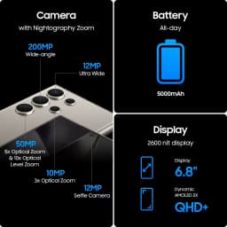 Samsung Galaxy S24 Ultra 256GB US Version, Unlocked Android Smartphone with 200MP Camera, 8K Video - Thumbnail 3