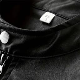 IYTR Mens Slim Leather Jackets Long Sleeve Zip Up Stand Collar Motorcycle Jacket Fashion Leather Coats with Pockets (Black,XXL) - Thumbnail 6